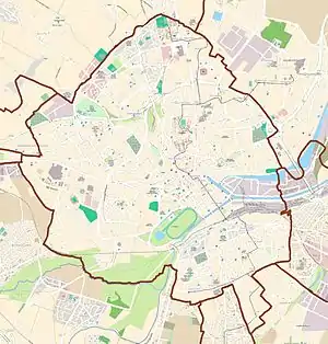 voir sur la carte de Caen
