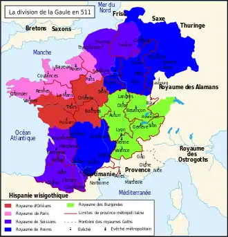 Le duché de Provence en 511.