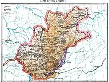 Description de l'image Map Irkutsk Governorate.jpg.