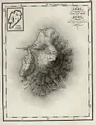 Carte de Kéa en 1826.