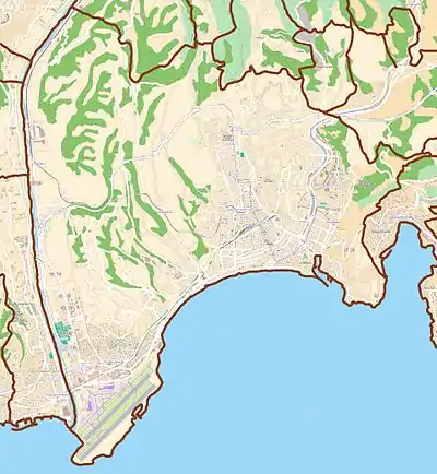 Géolocalisation sur la carte : Nice/Alpes-Maritimes/Provence-Alpes-Côte d'Azur/France