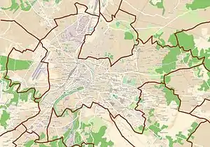 Localisation de l'ENSI Poitiers sur la carte de Poitiers