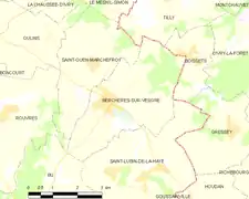 Carte de Berchères-sur-Vesgre.