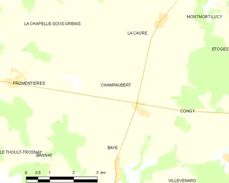 Carte de la commune.