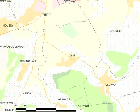 Carte de la commune.