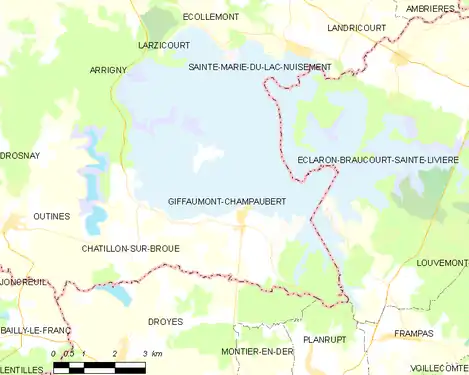 Carte de la commune.