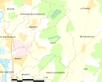 Carte de la commune.