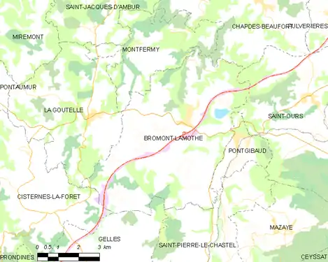 Carte de la commune.