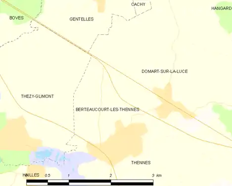 Carte de la commune.