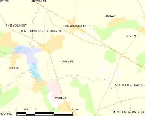 Carte de la commune.