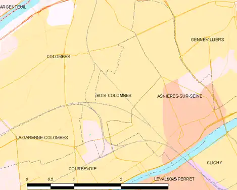 Carte de la commune.