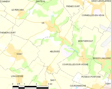 Carte de la commune.