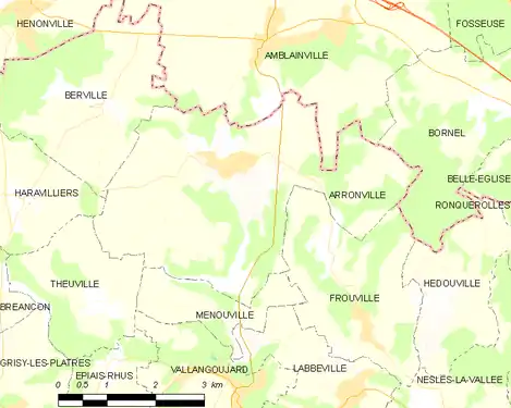 Carte de la commune.