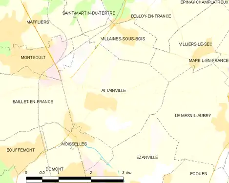 Carte de la commune.