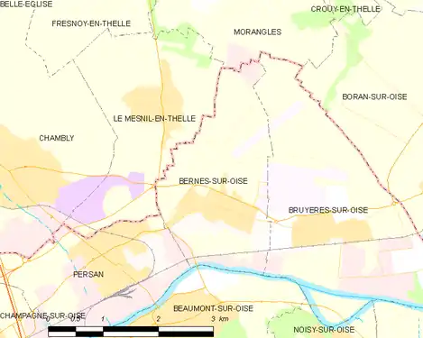 Carte de la commune.