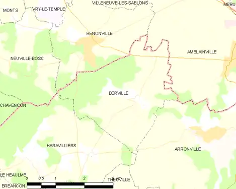 Carte de la commune.