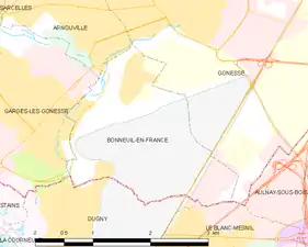 Carte de la commune.