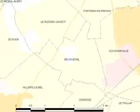 Carte de la commune.