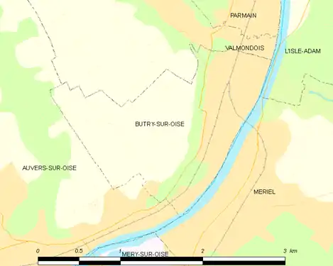 Carte de la commune.