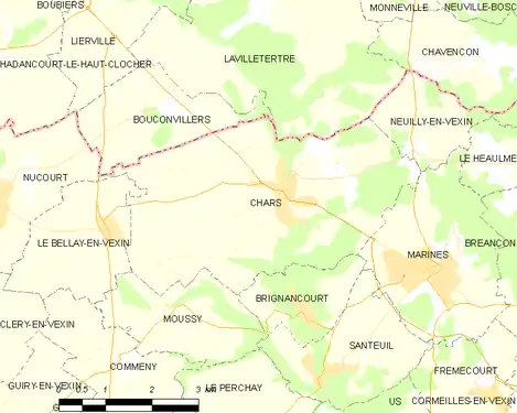 Carte de la commune.