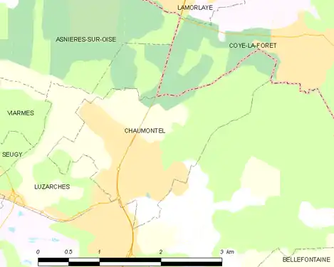 Carte de la commune.