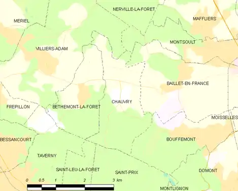 Carte de la commune.