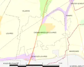 Carte de la commune.