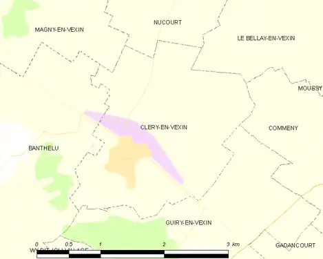 Carte de la commune.