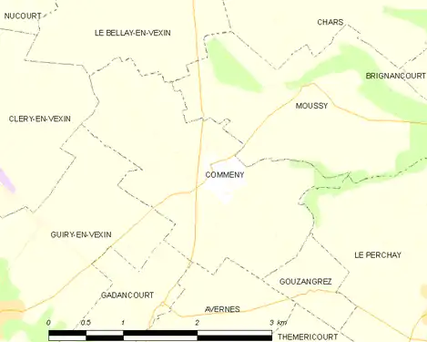 Carte de la commune.