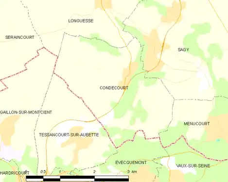 Carte de la commune.