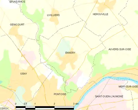 Carte de la commune.