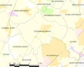 Carte de la commune.