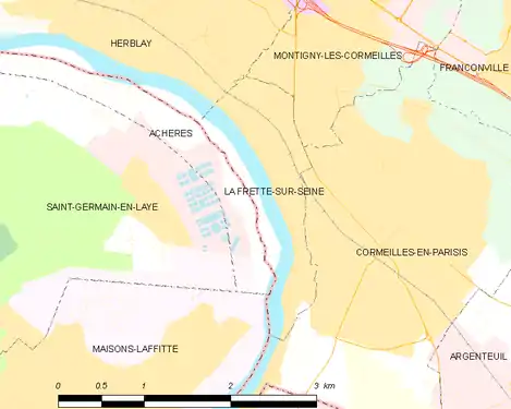 Carte de la commune.