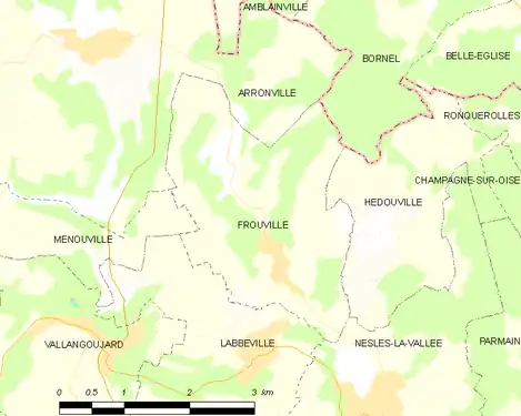 Carte de la commune.