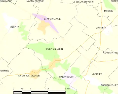 Carte de la commune.