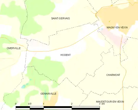 Carte de la commune.