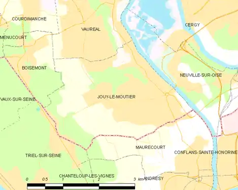 Carte de la commune.