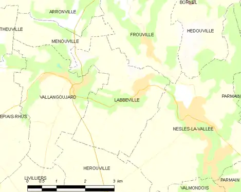 Carte de la commune.