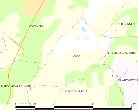 Carte de la commune.