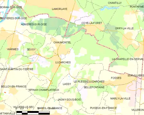 Carte de la commune.