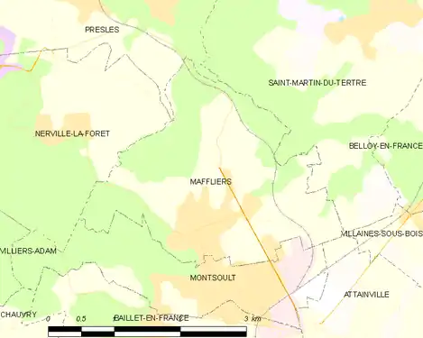 Carte de la commune.