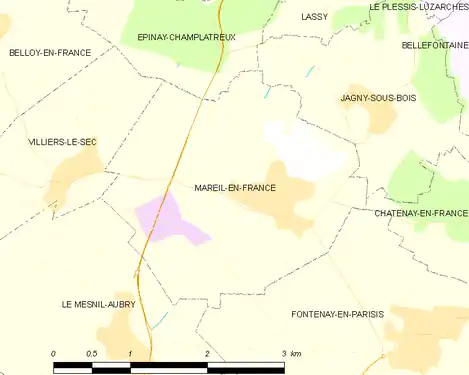 Carte de la commune.