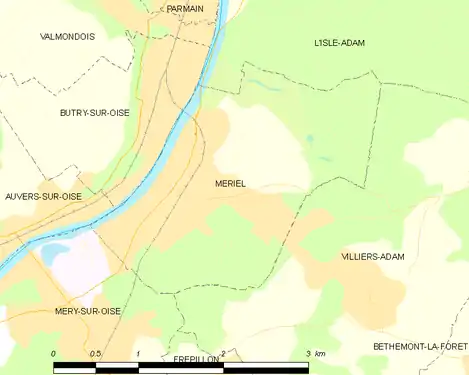 Carte de la commune.