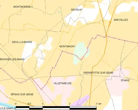 Carte de la commune.