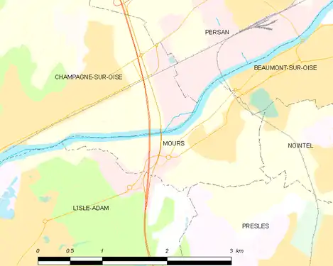 Carte de la commune.