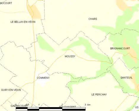 Carte de la commune.