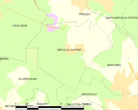 Carte de la commune.