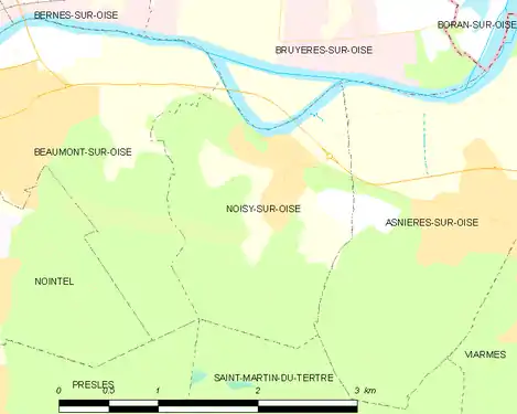 Carte de la commune.