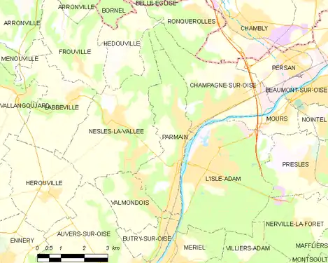 Carte de la commune.