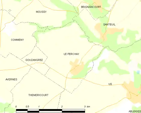 Carte de la commune.